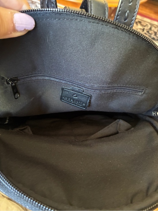 Luz Claiborne black leather backpack main image 6